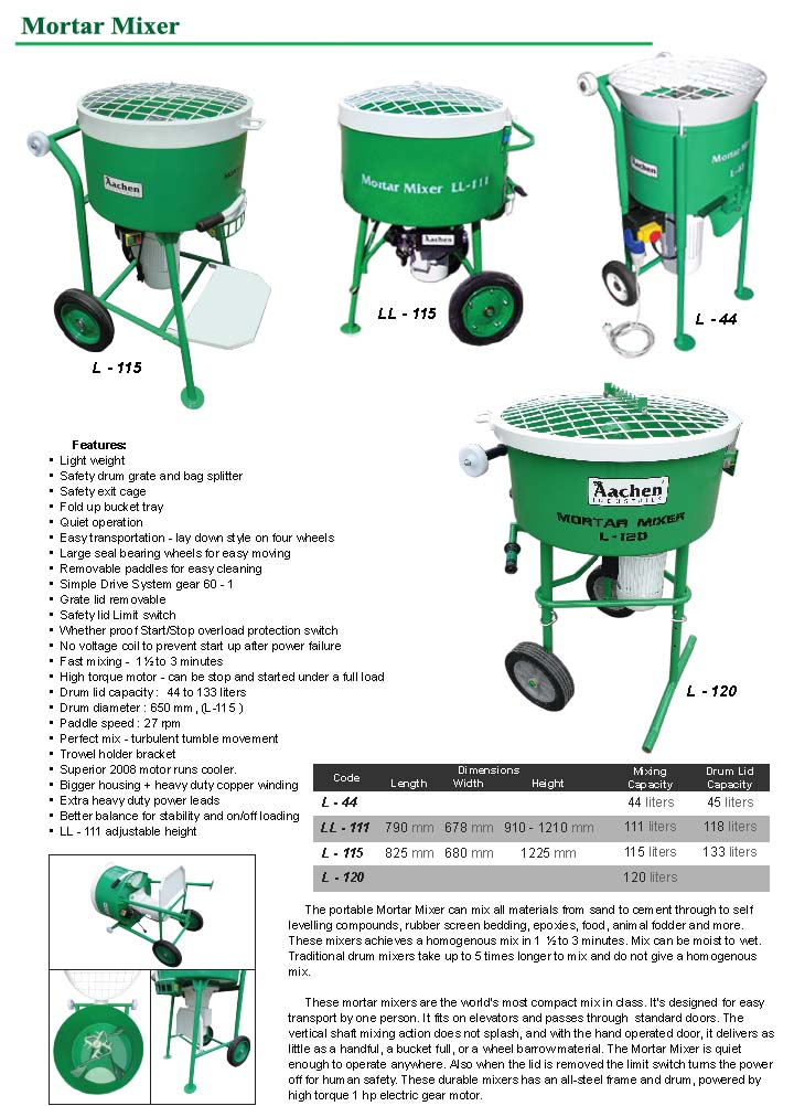 mortar mixer